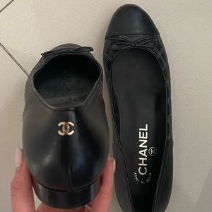 Authentic chanel ballet flat